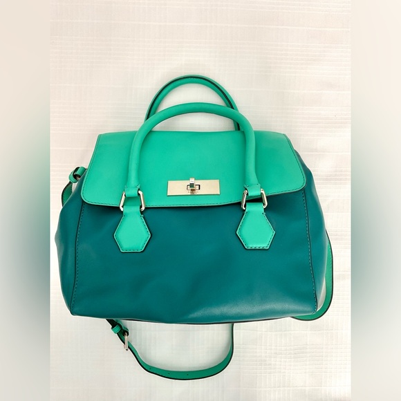 Kate Spade Aqua and Navy Shoulder Bag - Picture 2 of 11